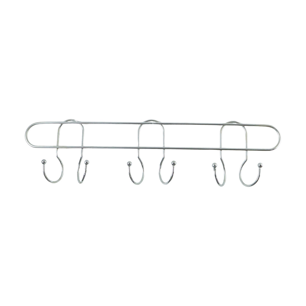 Premium Wall Mounted Metal Multi Hook Rack 1 Pc