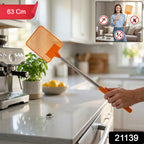 Multipurpose Plastic Fly Swatter With Extendable Handle (1 Pc 63 Cm)