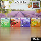 Mix Fragrance Air Freshener Combo (4 Pc 200gm 50gm Per Pkt)