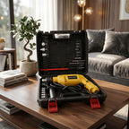 Heavy Duty Electric Drill Machine Tool Kit With Carry Case  2 Pin Plug (1 Set)