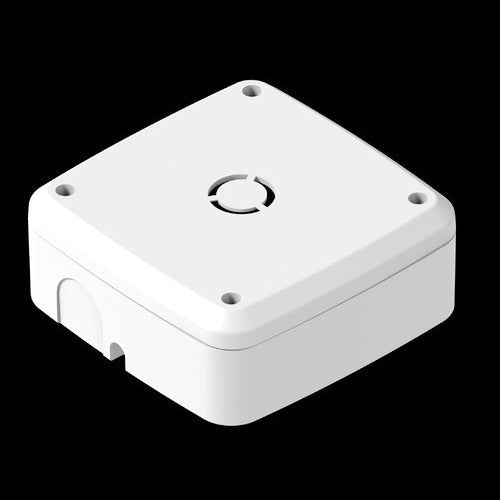 Side view of the camera storage box, ready for wall or ceiling installation.
