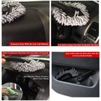 4098 Car Wash Cleaning Brush Microfiber Dusting Tool Duster Dust Mop Home Cleaning For Cleaning And Washing Of Dirty Car Glasses Windows And Exterior.