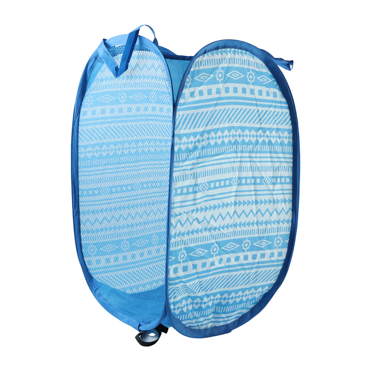 Foldable Laundry Basket Fabric Mesh Clothes Hamper Storage Bag (1 Pc52x30x30cm)
