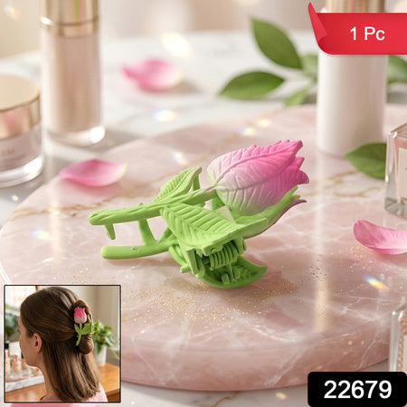 Elegant Rose Flower Design Hair Claw Clip (1 Pc)