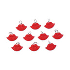 Cute Lips Shape Bag Charm Keychain Set (10 Pc)