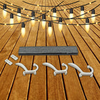 7571 Cloth Hanger Wall Door Hooks Rail For Hanging Clothes For Hanging Hook Rack Rail Extra Long Coat Hanger Wall Mount For Clothes Jacket Hats 6 Hook
