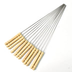 2224 Bbq Tandoor Skewers Grill Sticks For Barbecue (Pack Of 12)