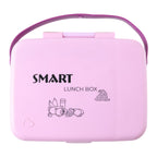 Smart Leak Proof Lunch Box With 3 Compartments And Spoon Set (1 Set)
