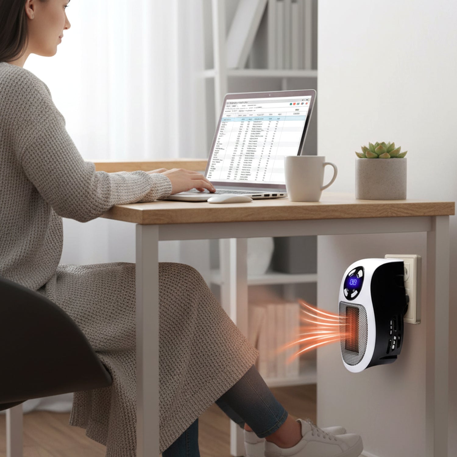 Portable Electric Plug-in Room Heater (1 Pc)