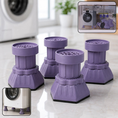 Multipurpose adjustable furniture foot pads for height leveling