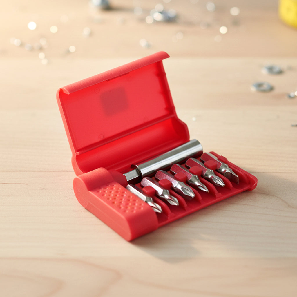 Mini Precision Screwdriver Bit Set With Magnetic Bit Holder (1 Set 6 Bit)