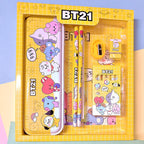 3294 Stationery Kit For Kids - Stationery Set Includes Metal Pencil Box Sharpener Pencil And Eraser Set School Supply Set Birthday Return Gift For Kids Boys Girls (12 Pc Set)