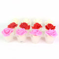 Rose Shaped Decorative Flameless Led Candles (12 Pc)