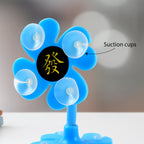 0637 -360 Rotatable Flower Shape Cellphone Holder Car  Mount Sucker Stand (Multicolored With Box))