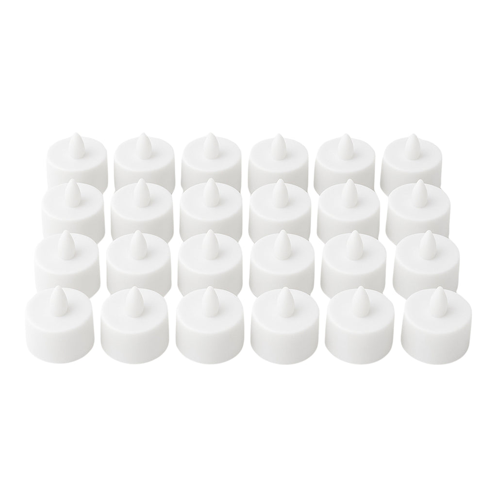 6634  Flameless Led Tealights Smokeless Plastic Decorative Candles - Led Tea Light Candle For Home Decoration (Pack Of 24)