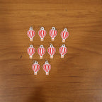 Hot Air Balloon Bag Charm Keychain Set (10 Pc)
