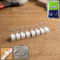 Heavy Duty Plastic Cable Clip With Steel Nail (100 Pc 8mm)