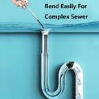 Flexible Spring Drain Cleaning Tool With Hand Grip (1 Pc  157 Cm)