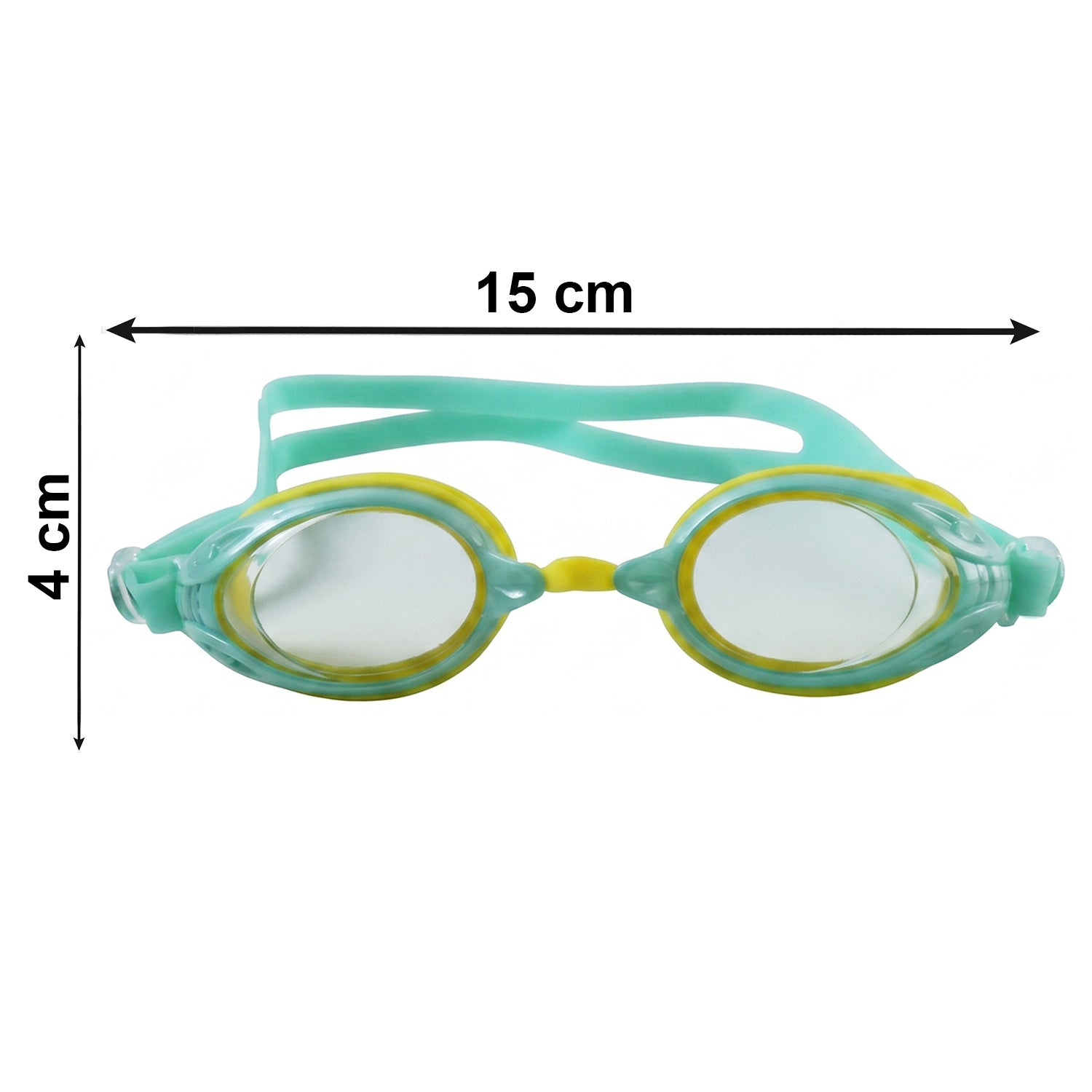 Kids Dual Color Swimming Goggles With Clear Vision Lens And Comfortable Fit  1 Pc