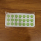 21 Grid Plastic Round Pop Ice Cube Tray With Lid (1 Pc)