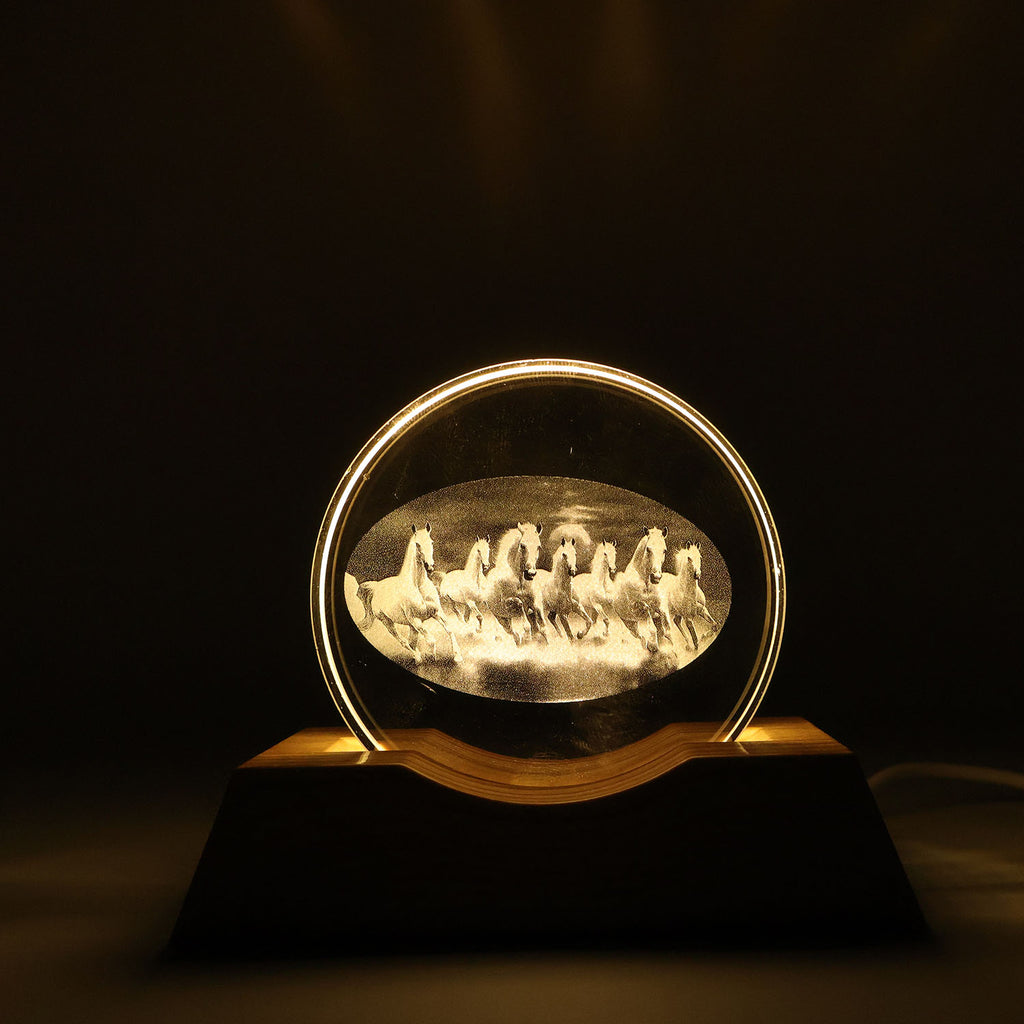 3d Crystal Led Table Lamp (1 Pc)
