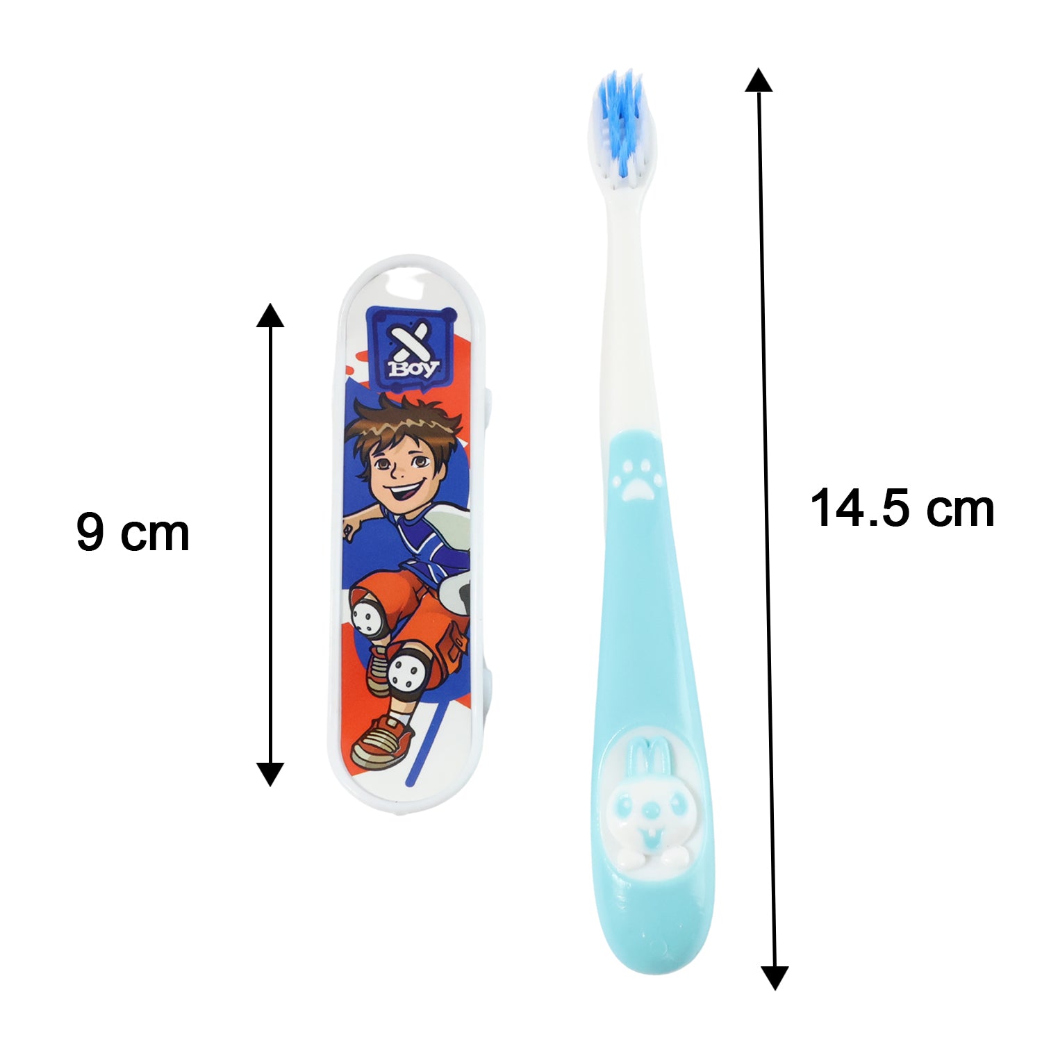 Kids Toothbrush With Cartoon Sketchboard Toy