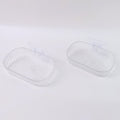 Self Adhesive Transparent Wall Mounted Soap Dish Holder (2 Pc)