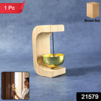 Zen Bell For Meditation With Wooden Stand (1 Pc)