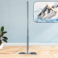 4874 X Shape Mop Or Floor Cleaning Hands-free Squeeze Microfiber Flat Mop System 360 Flexible Head Wet And Dry Mop For Home Kitchen With 1 Super-absorbent Microfiber Pads.