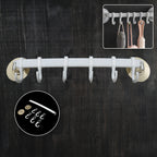7456 1pc Bath Towel Hanger Wall Mount Towel Hanger Wall Towel Shelf Towel Hanging Rack Kitchen Towel Holder Towel Hanging Hook