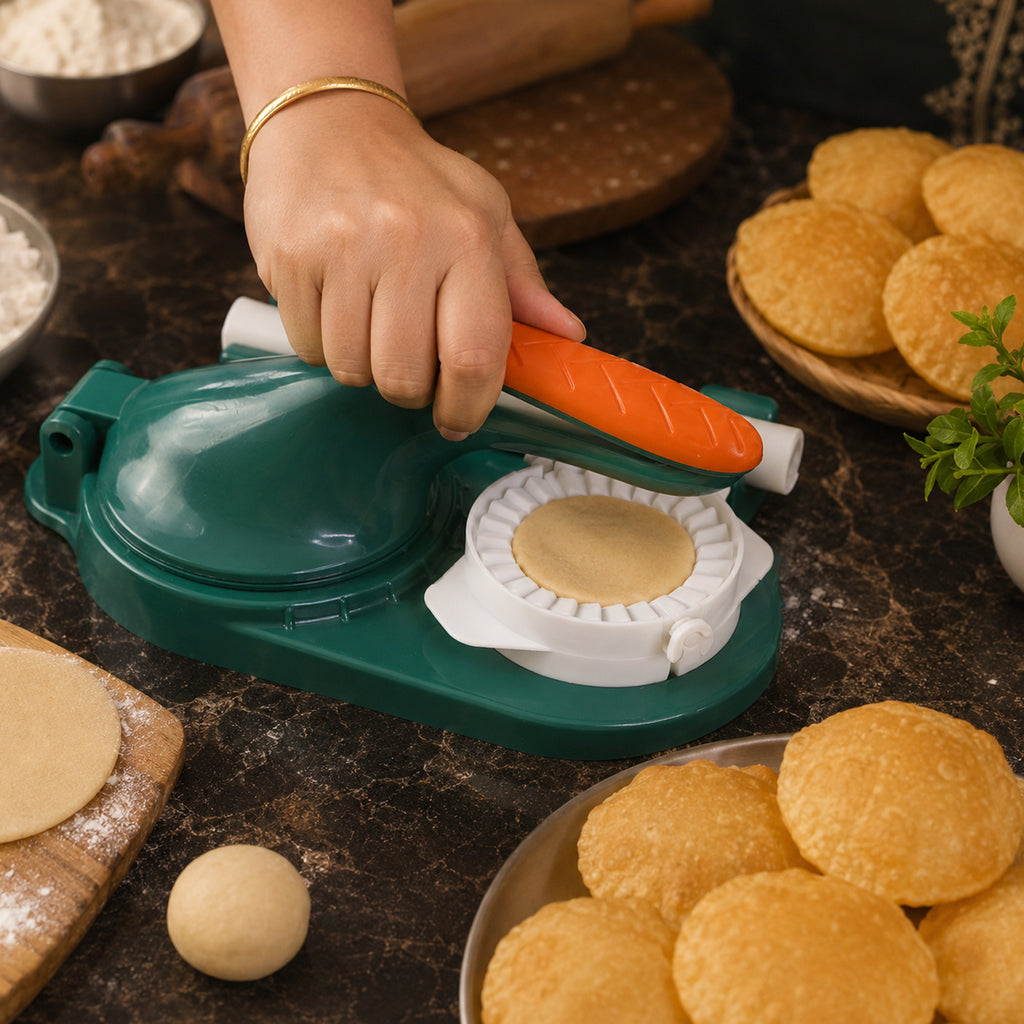 Mini Puri Press Dumpling Machine For Gujiya Momos  Dough Pressing (1 Pc)