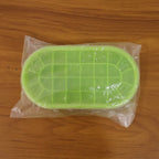 Premium Oval Silicone Ice Cube Tray With Lid (1 Pc)