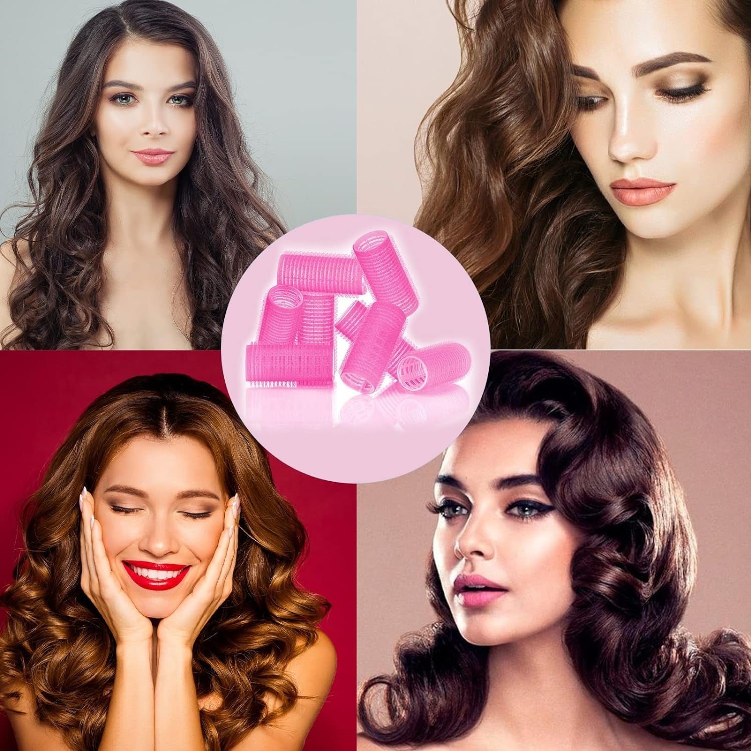 Premium Self-grip Hair Rollers (6 Pc  Set )