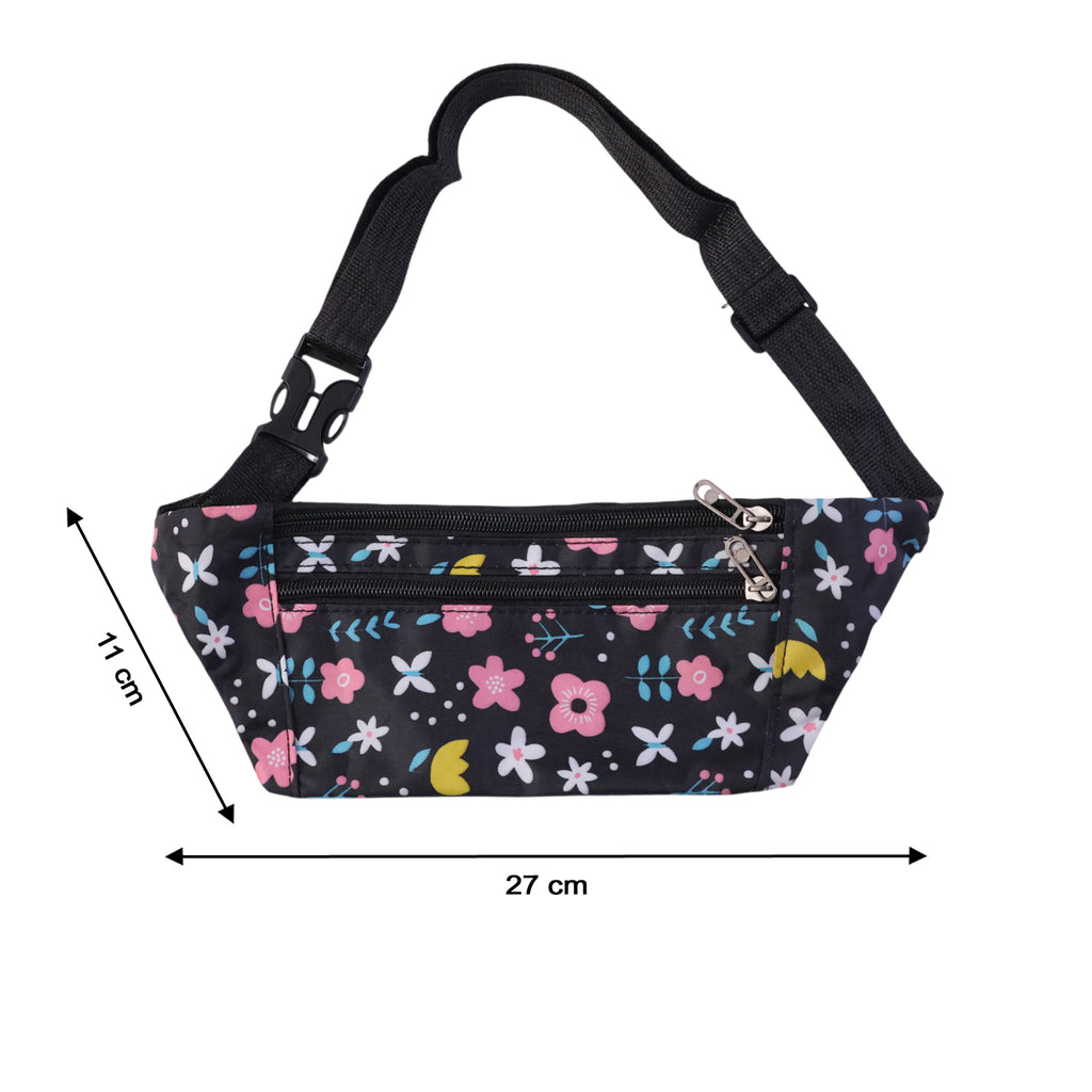 Floral Print Adjustable Waist Bag  Fanny Pack (1 Pc)