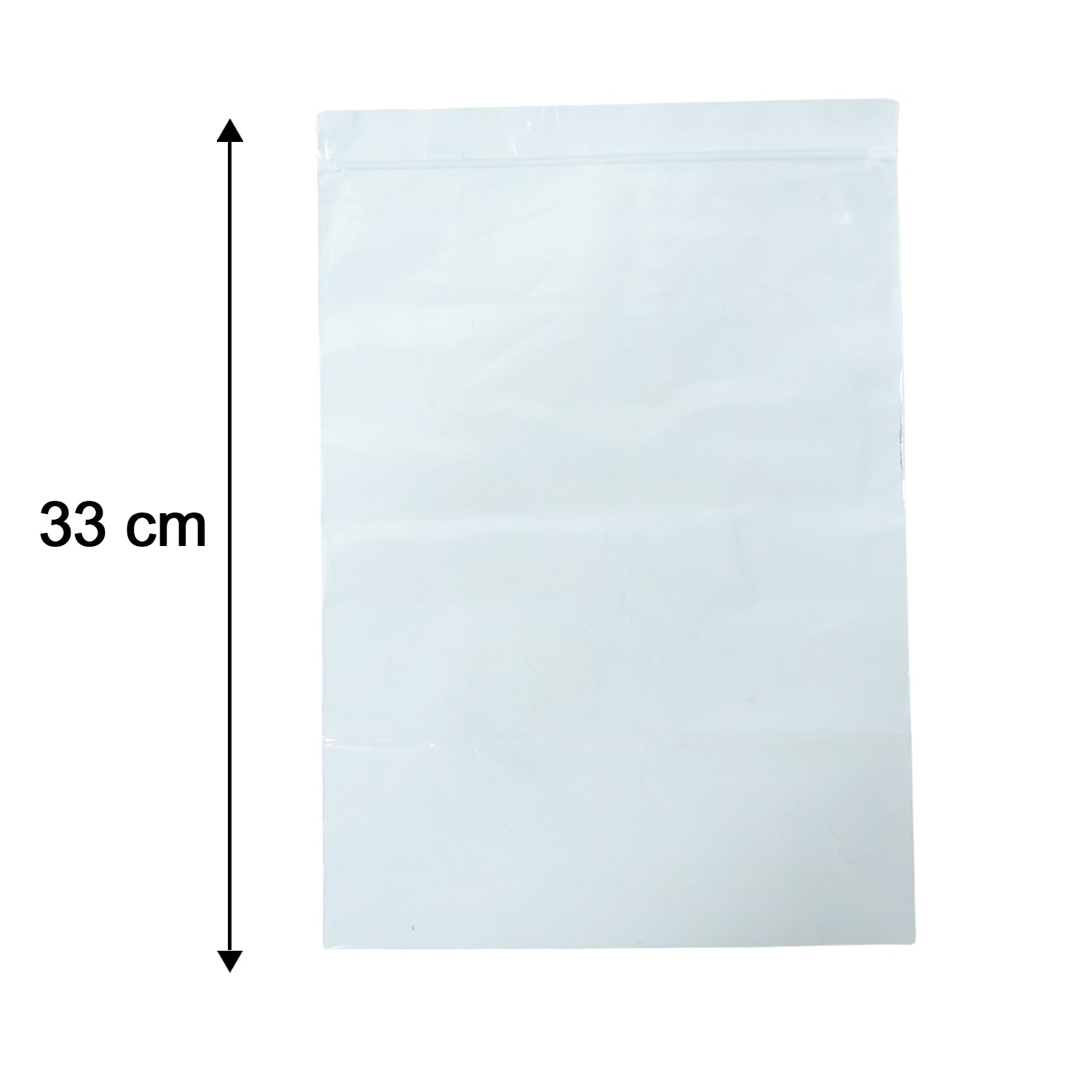 Transparent Plastic Zip Lock Bag (1 Pc 33x23 Cm)