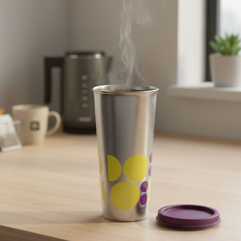 Supermom 600 Ml Stainless Steel Printed Travel Tumbler (1 Pc)