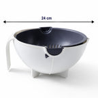 Multipurpose 2 In 1 Vegetable Washing Bowl With Strainer (1 Pc)