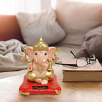 Solar-powered Dancing Ganesha Idol  Decorative Lord Ganpati Showpiece With Movement