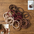Soft Elastic Hair Bands For Women  Girls 40 Pc Mix Color