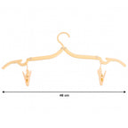 Folding Hanger With Clips For Clothes Adjustable Hanger (1 Pc)