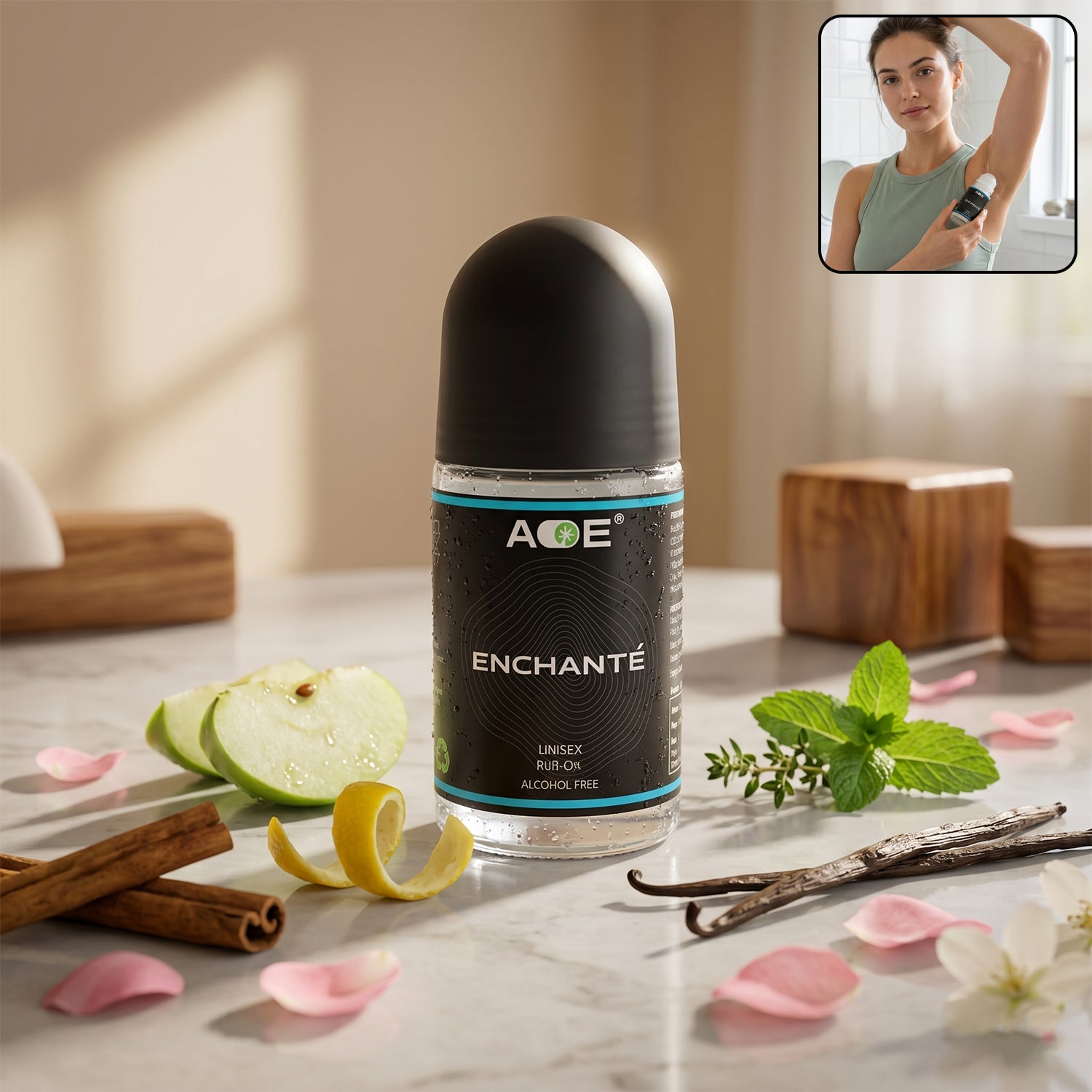 Aoe Premium Long Lasting Unisex Roll-on Deodorant Body Fragrance (1 Pc 50 Ml  Blue)