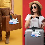 Airplane Shape Travel Identification Luggage Bag Tag (1 Pc)