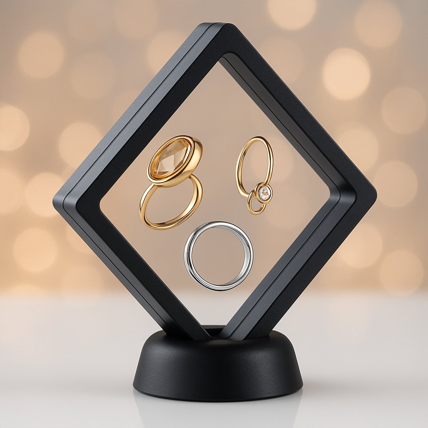 Transparent Jewellery Display Box (11x11 Cm  1 Pc)
