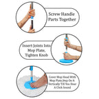 Apex Magic Spin Mop Cleaning Set With Dual Chamber Bucket  Wheels