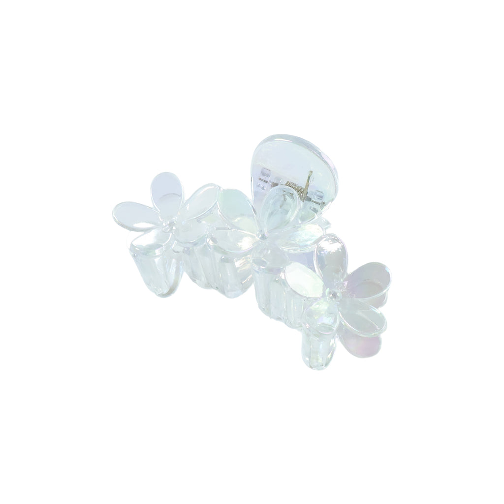 Elegant Transparent Floral Hair Claw Clip (1 Pc)