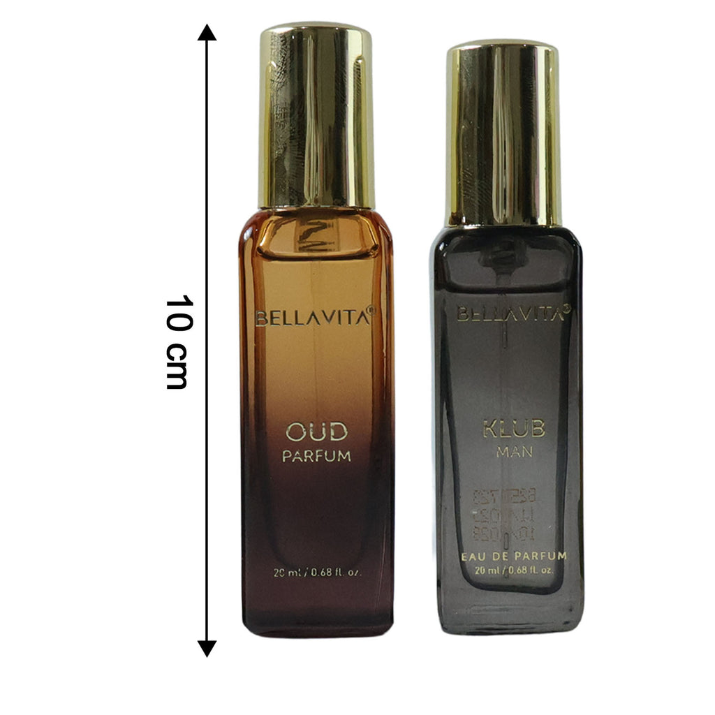Bellavita Mens Luxury Perfume Gift Set (4 Pc 20 Ml Each)