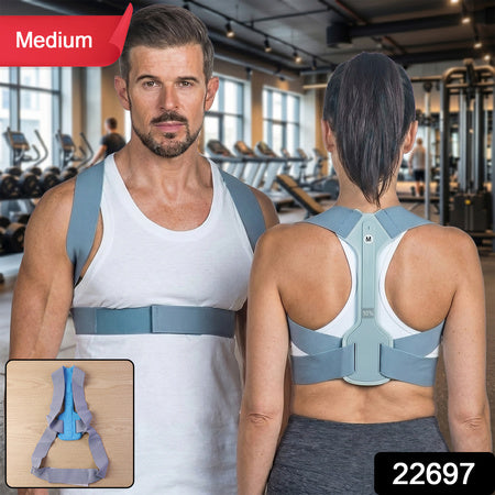Ergonomic Adjustable Back Posture Corrector Support Belt (1 Pc Medium)