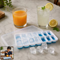 Multipurpose Plastic Ice Cube Tray With Lid (1 Pc 14 Gride)