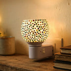 Decorative Star Pattern Mosaic Glass Plug-in Night Lamp (1 Pc)
