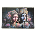 Premium Radha Krishna Royal Artistic Wall Frame (1 Pc 89x58 Cm)